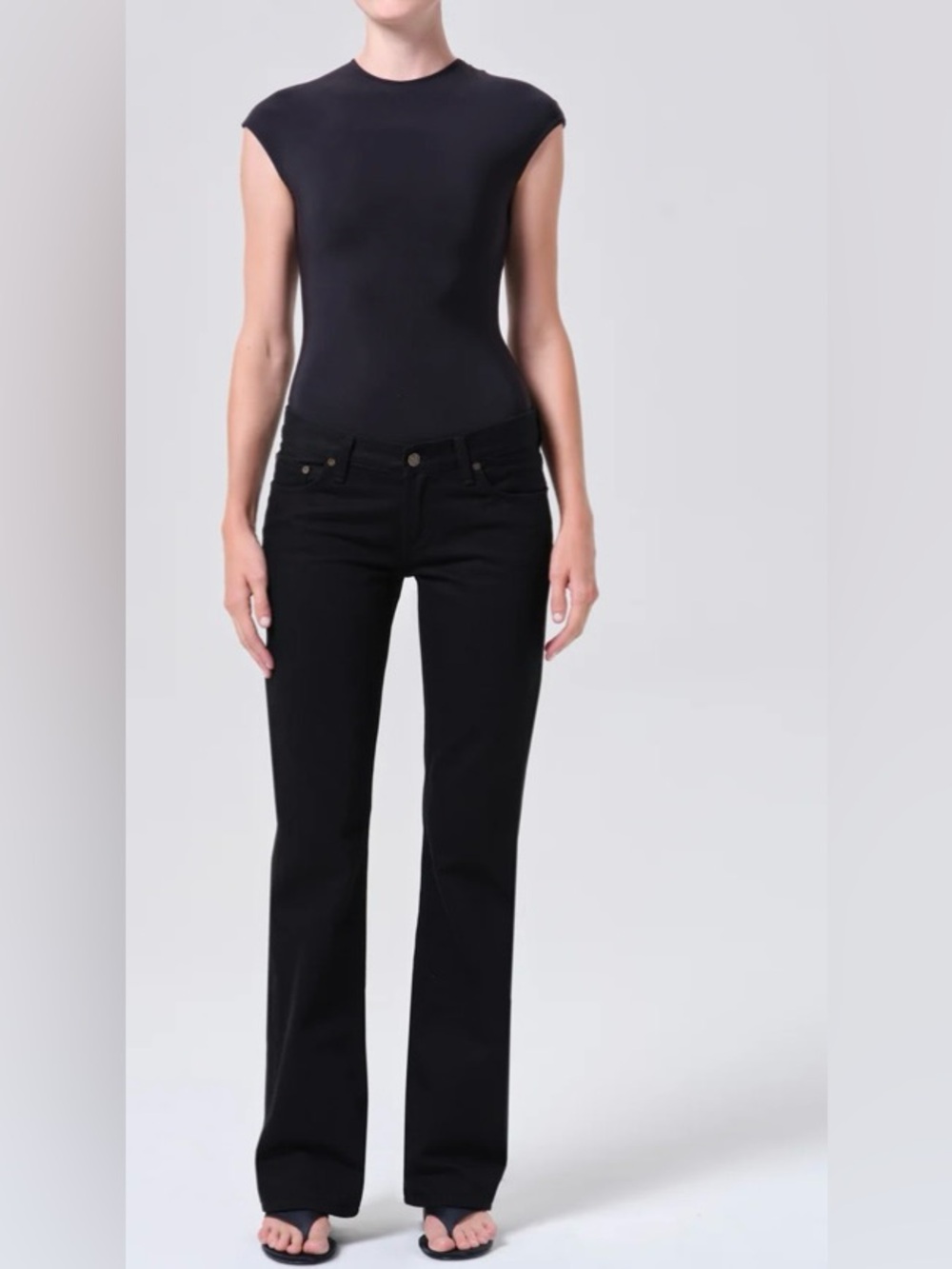 AGOLDE Black Boot Cut Jeans